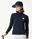 23区 ゴルフウェア レディース 23区GOLF 【WOMEN】ソフトクール ハーフジップ ニジュウサンクゴルフ トップス カットソー・Tシャツ ネイビー グレー【送料無料】