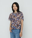 【SALE/30%OFF】K.T KIYOKO TAKASE 強撚カッセンアートプリント フロントタックブラウス コムサ トップス シャツ・ブラウス【送料無料】