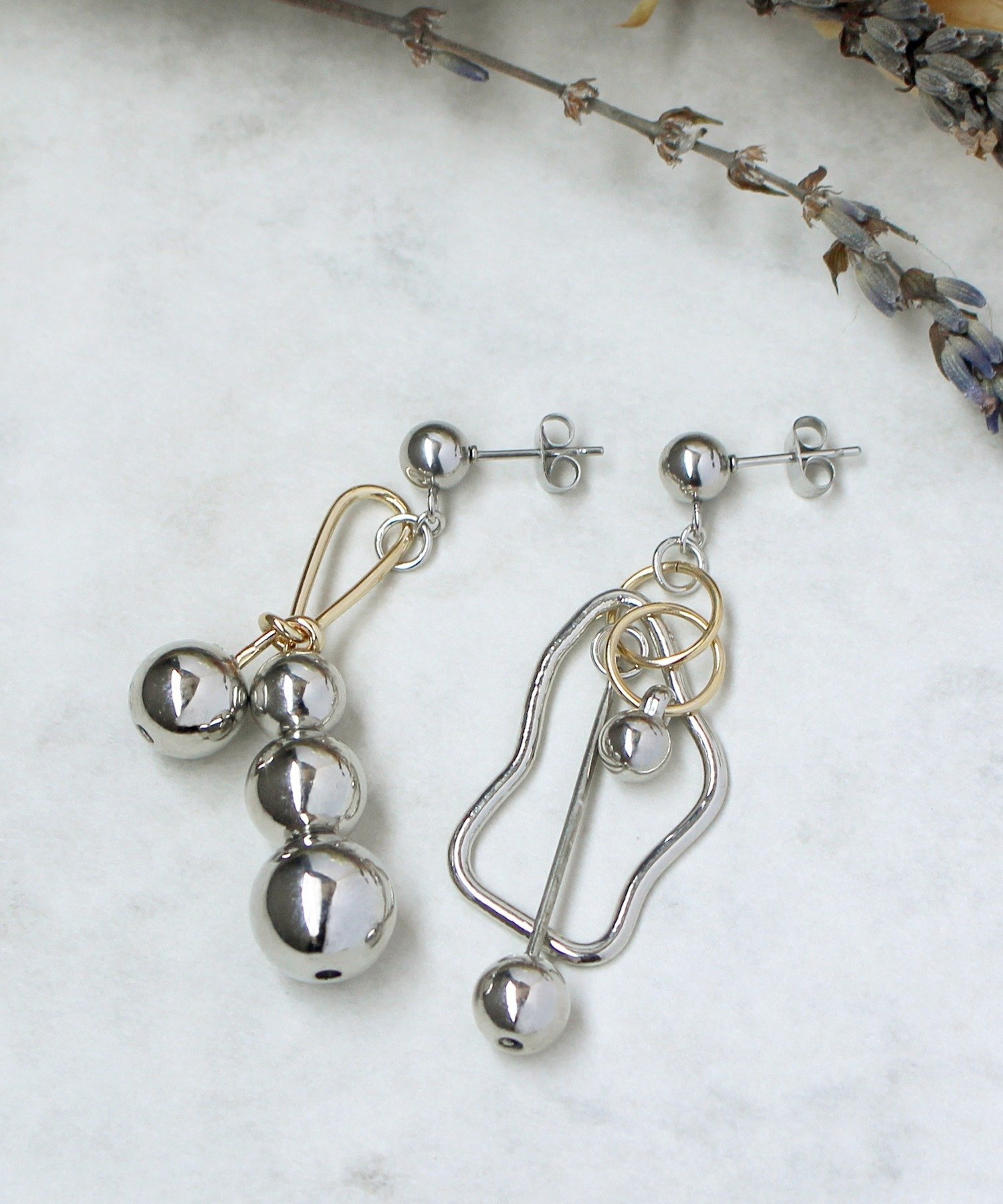 sfy 【sfy】frame mixピアス ジュエルアディクト アクセサリー・腕時計 ピアス シルバー