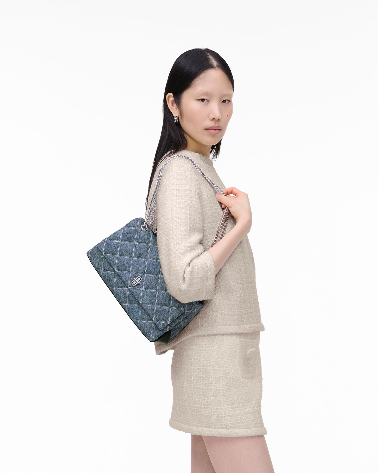 【SALE／30%OFF】MARC JACOBS 【公式】QUILTED DENIM DUAL BAG/キルテッド デニム デュアル バッグ ショルダー マーク ジェイコブス バッグ ハンドバッグ ネイビー【送料無料】