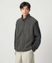 UNITED ARROWS green label relaxing <GOAT>フリース ハーフジップ ベスト ユナイテッドアローズ グリーンレーベルリラクシング トップス ベスト・ジレ グレー ブラック【送料無料】