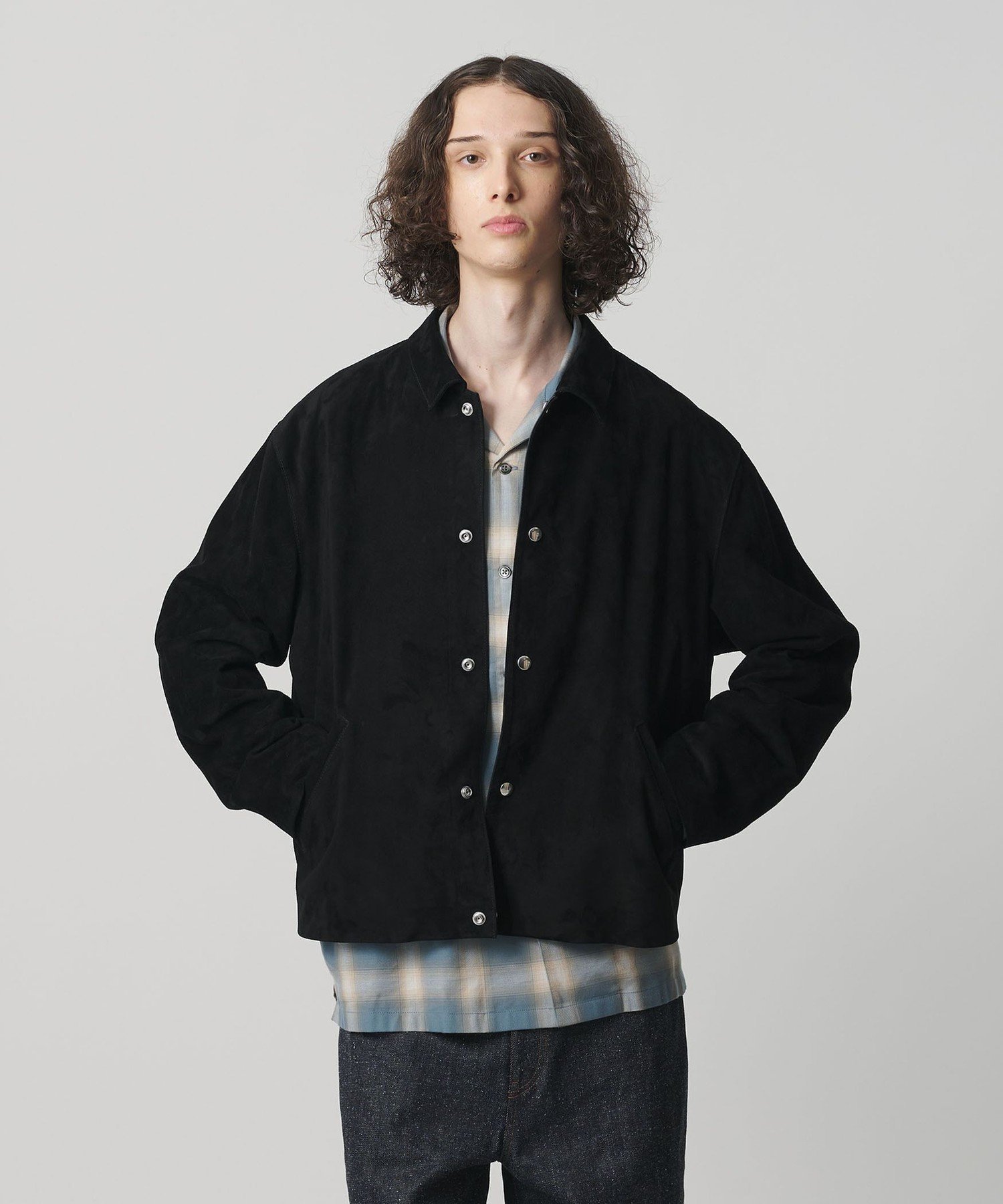 【SALE／19%OFF】monkey time BEAUTY&YOUTH UNITED ARROWS スエード ジャケット ビューティー＆ユース　ユナイテッドアローズ ジャケット・アウター その他のジャケット・アウター ブラック【送料無料】