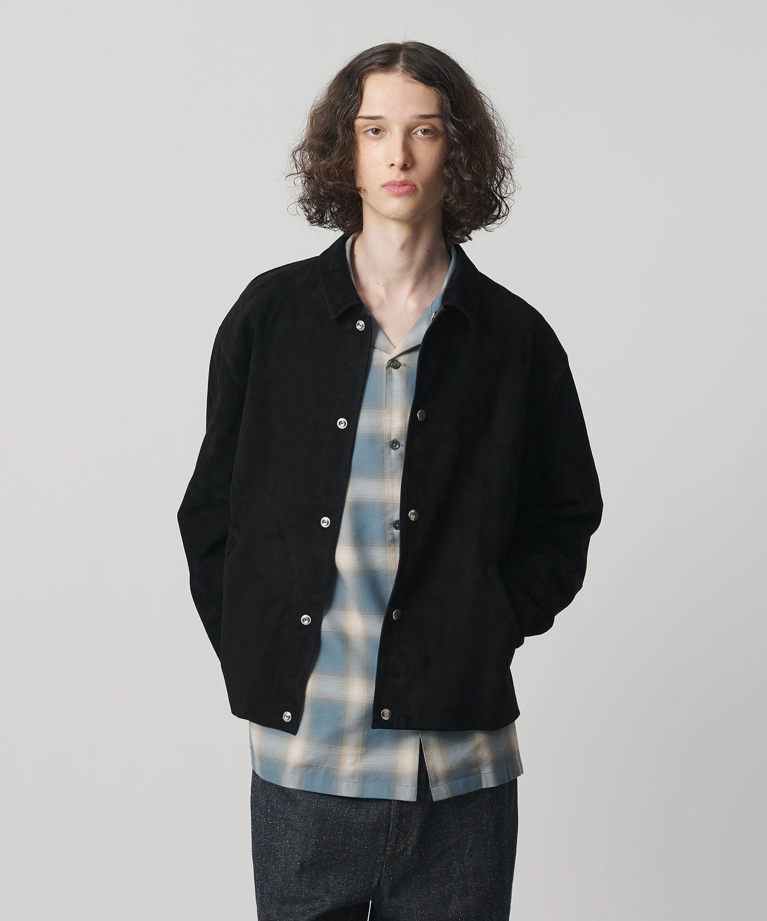 【SALE／19%OFF】monkey time BEAUTY&YOUTH UNITED ARROWS スエード ジャケット ビューティー＆ユース　ユナイテッドアローズ ジャケット・アウター その他のジャケット・アウター ブラック【送料無料】
