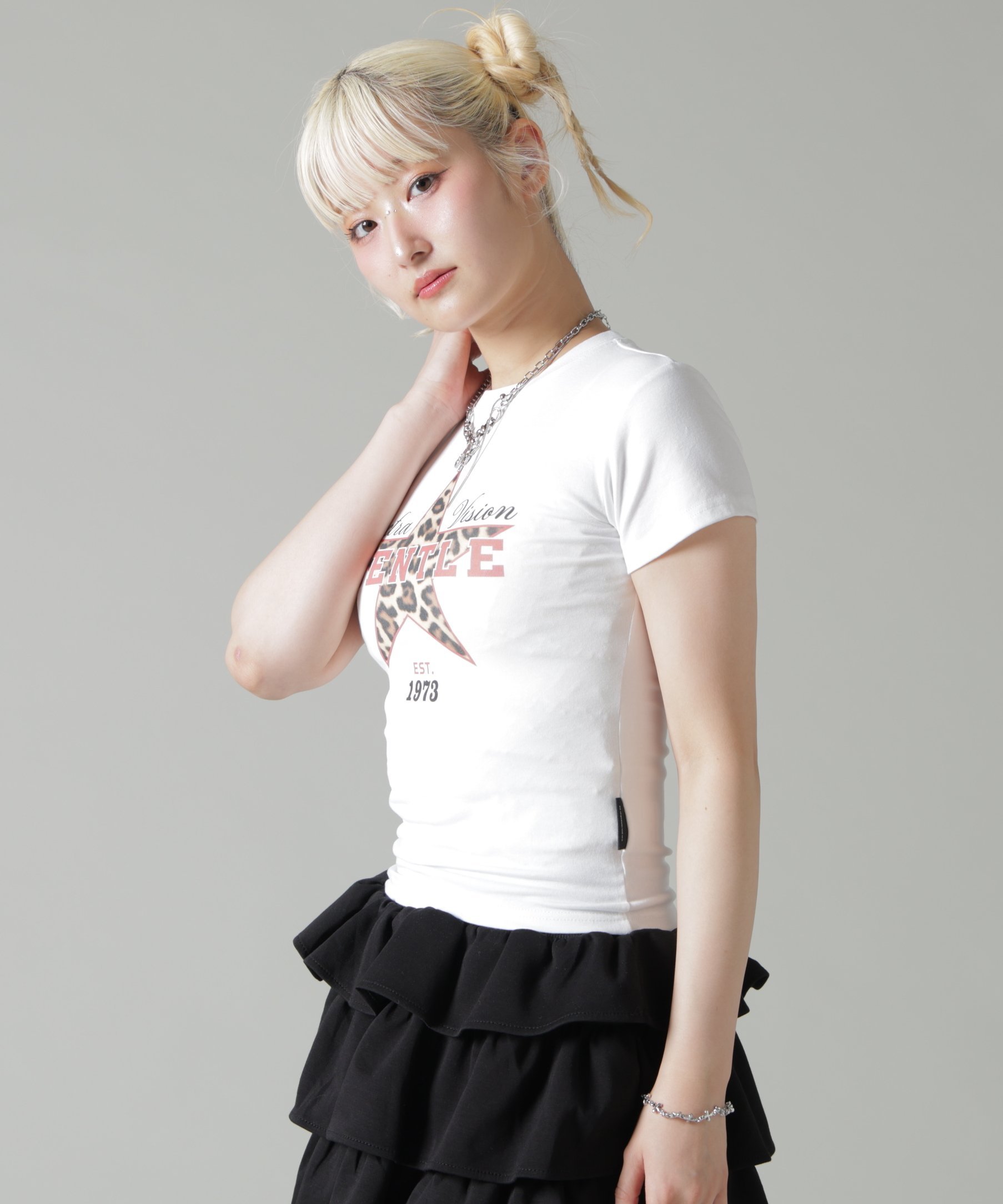 LHP MAVYTH/メヴィス/GENTL TEE エルエイチピー トップス カットソー・Tシャツ ホワイト イエロー
