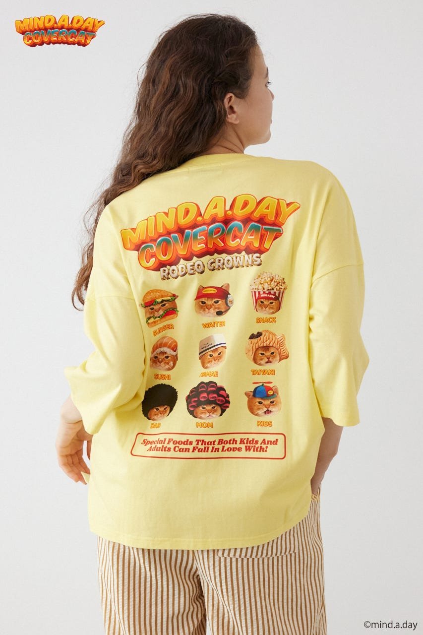RODEO CROWNS WIDE BOWL (MIND.A.DAY)SPECIAL FOODS Tシャツ ロデオクラウンズワイドボウル トップス カットソー・Tシャツ イエロー