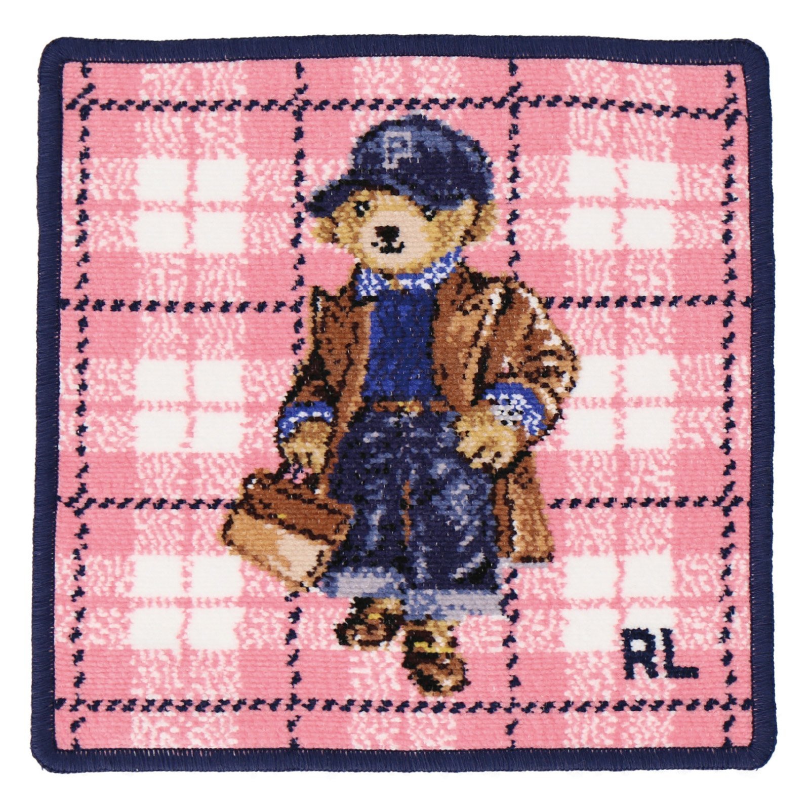 ラルフローレン ハンカチ（レディース） POLO RALPH LAUREN POLO RALPH LAUREN(ポロ ラルフ ローレン) シェニール織ハンカチ インターモードカワベ ファッション雑貨 ハンカチ・ハンドタオル ピンク イエロー ネイビー