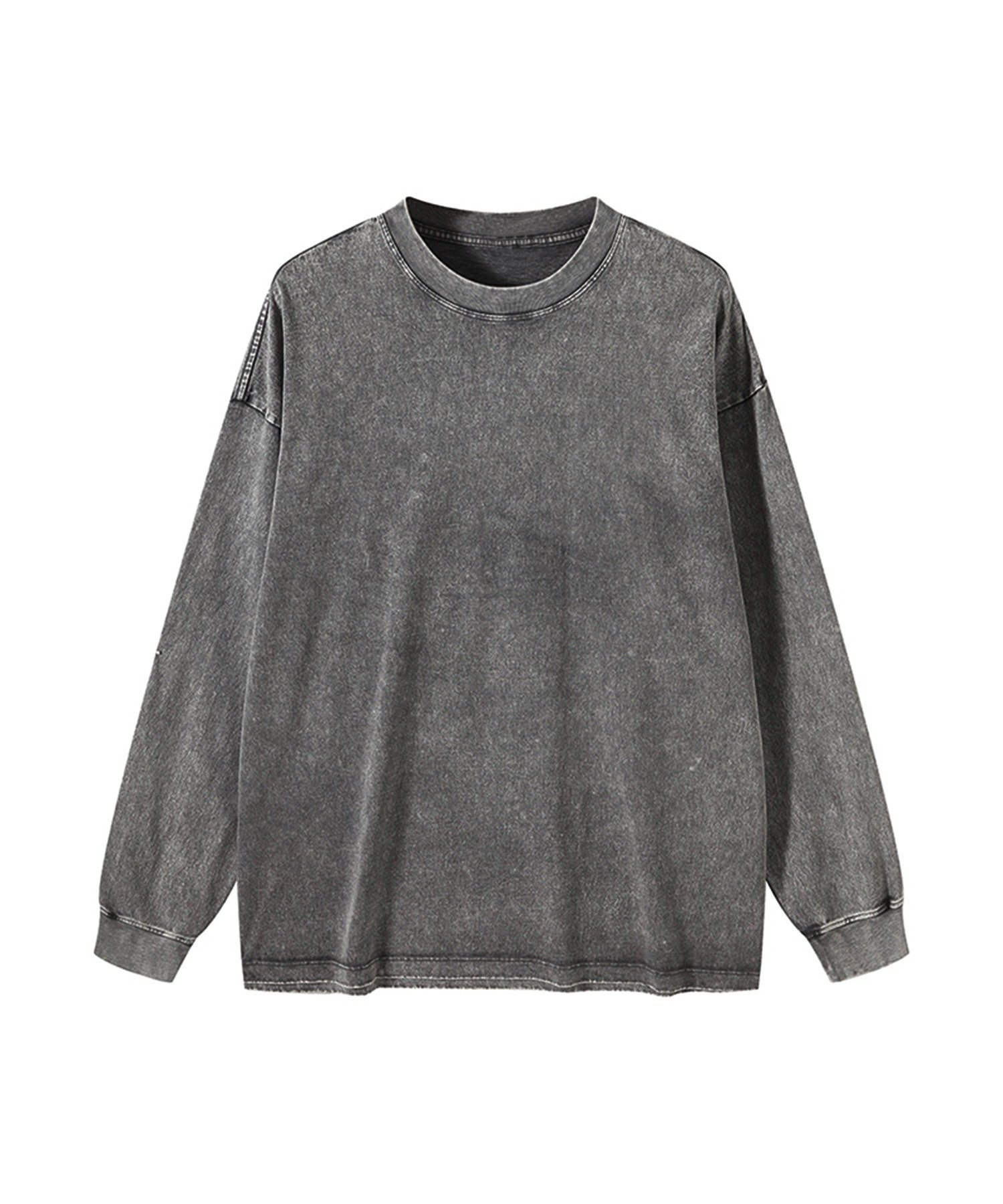 HOOK HOOK -select-/ ベーシックウォッシュロンTEE アイモハ トップス カットソー・Tシャツ ブラック ブラウン グレー グリーン