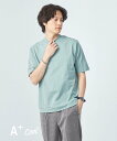 【SALE/70%OFF】UNITED ARROWS green label relaxing A+ COOL ビズ クルーネック Tシャツ -接触冷感・吸水速乾- ユナイテッドアローズ アウトレット トップス カットソー・Tシャツ イエロー グリーン ネイビー ホワイト
