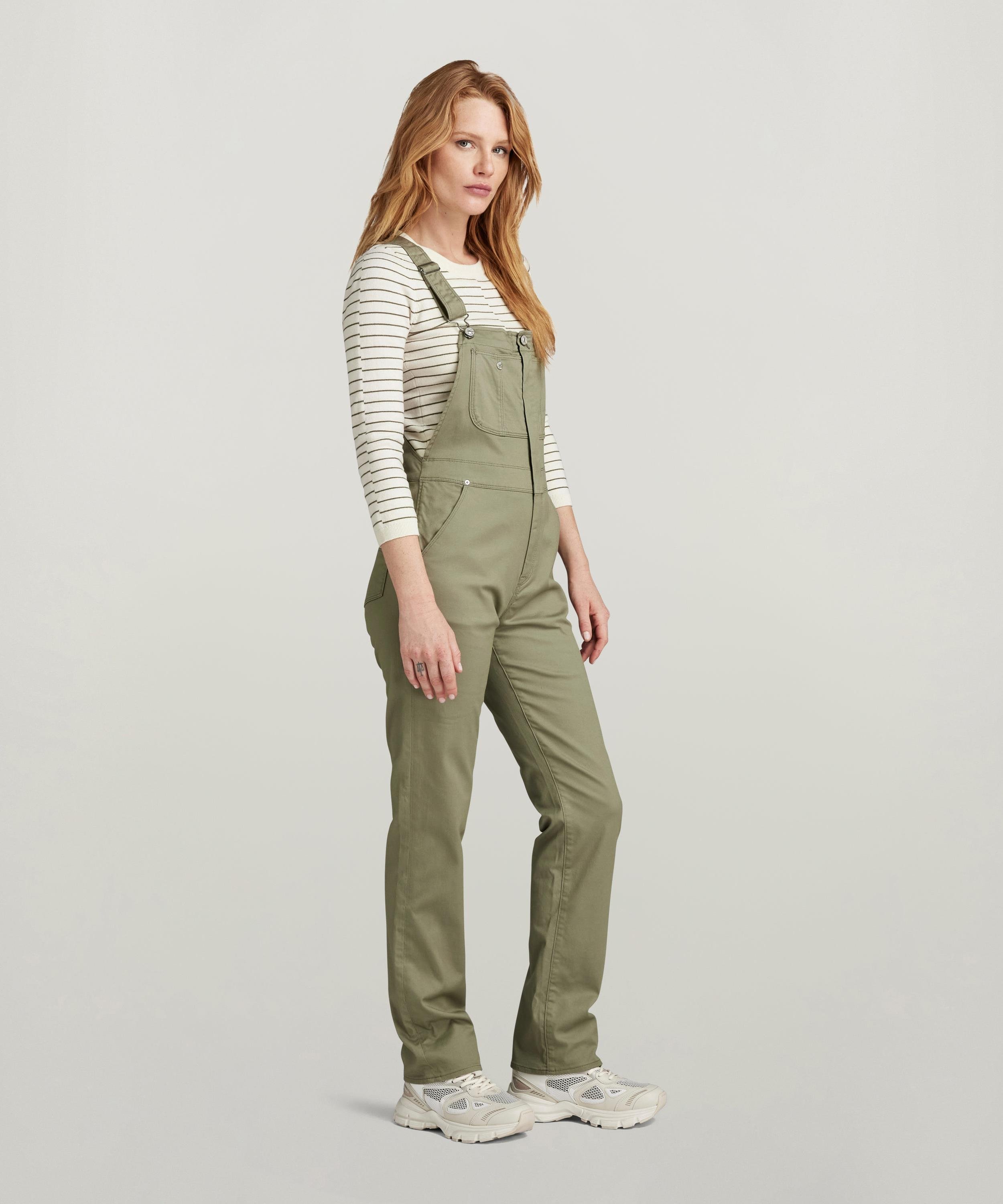 【公式ショップ】SLIM DUNGAREE/スリムダンガリー/オーバーオール ジースターロゥ オールインワン・オーバーオール オーバーオール・サロペット グリーン