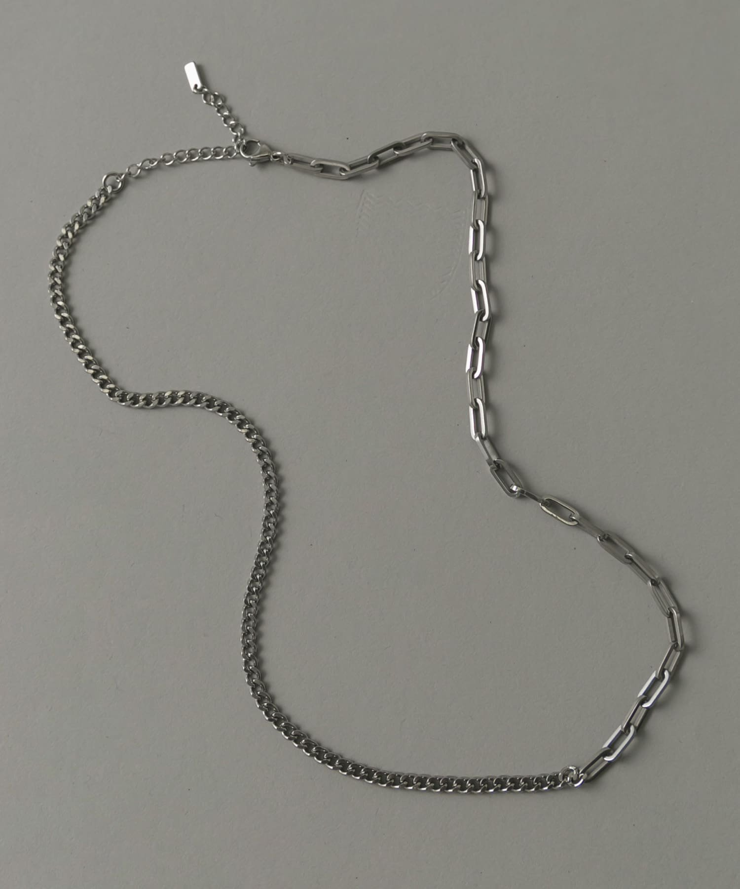 SMELLY ステンレスオーバルキリカエチェーンネックレス スメリー アクセサリー・腕時計 ネックレス