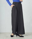【SALE/30%OFF】COMME CA ISM 【セットアップ対応】 ストレッチツイル ワイドパンツ コムサイズム スーツ・フォーマル スーツパンツ ブラウン グレー【送料無料】