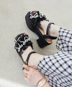 【SALE/20%OFF】MAJESTIC LEGON パールリボンフリルボリュームサンダル マジェスティックレゴン シューズ・靴 サンダル グレー ホワイト ...