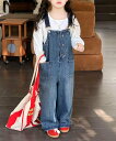 【SALE/10%OFF】aimoha KIDS 【aimoha-KIDS】レトロデニムサロペット アイモハ オールインワン・オーバーオール オーバーオール・サ...