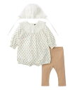 【SALE/70%OFF】moimoln 【2点セット】クララレイヤード風カバーオール&帽子 モイモルン マタニティウェア・ベビー用品 ロンパース・カバーオール ホワイト