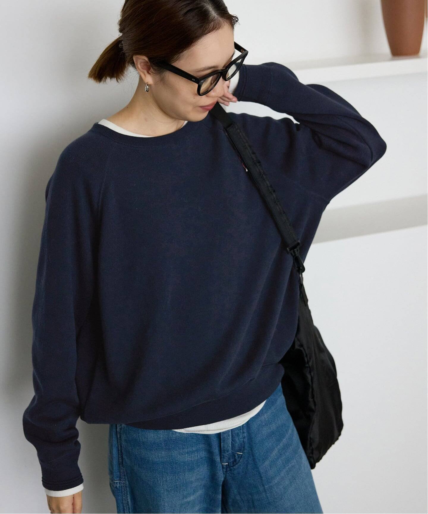 SLOBE IENA 《WEB限定/追加2》スムースオーバーニット スローブ イエナ トップス ニット グレー ピンク ブラック ネイビー【送料無料】のサムネイル