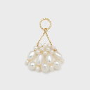 NOJESS 【Tiny Charm】K10パールチャーム ノジェス アクセサリー・腕時計 その他のアクセサリー・腕時計 ホワイト【送料無料】