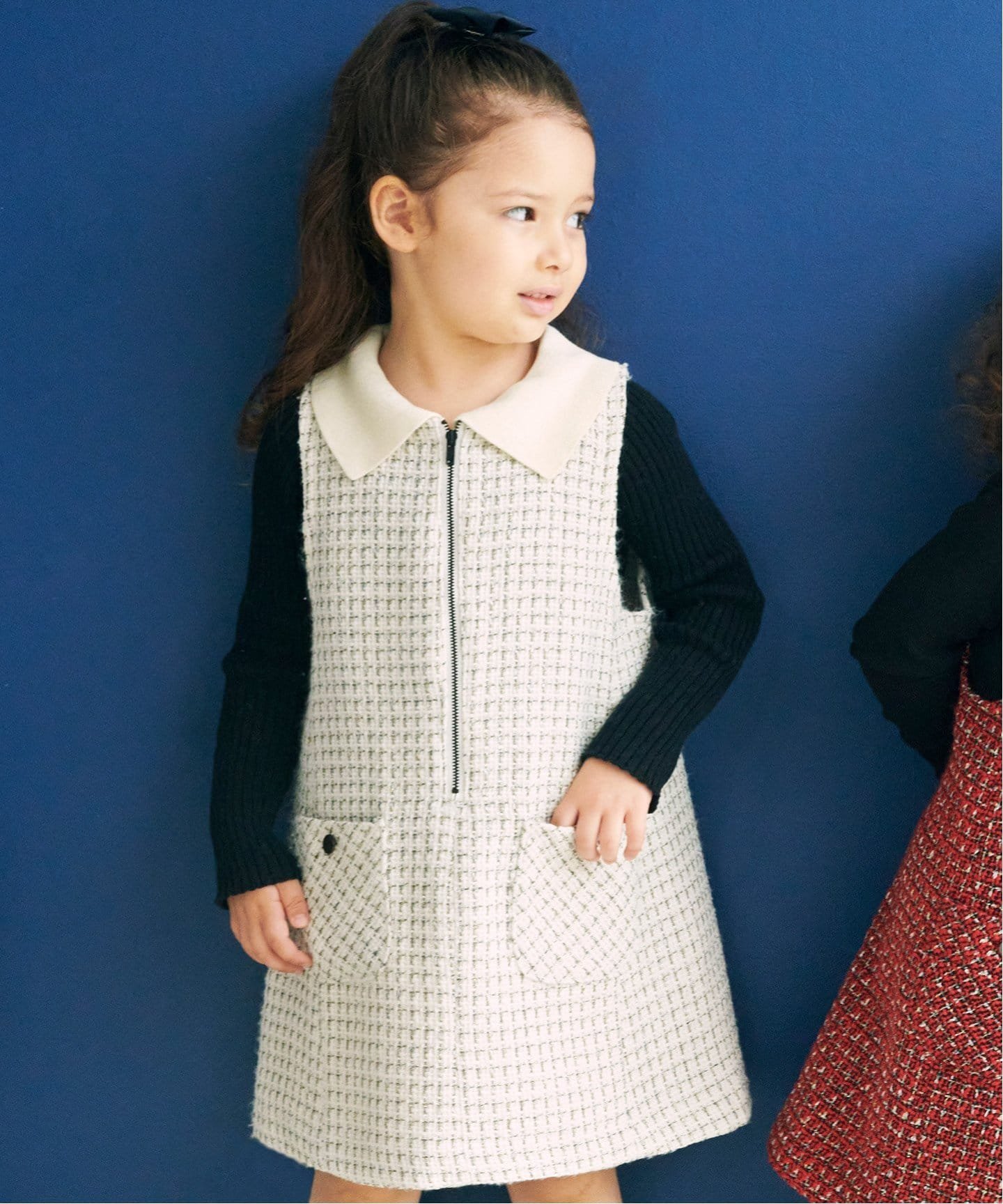 楽天Rakuten FashionIENA ENFANT ツィードジャンパースカート kids イエナ　アンファン マタニティウェア・ベビー用品 その他のベビーグッズ ホワイト ブラック レッド【送料無料】