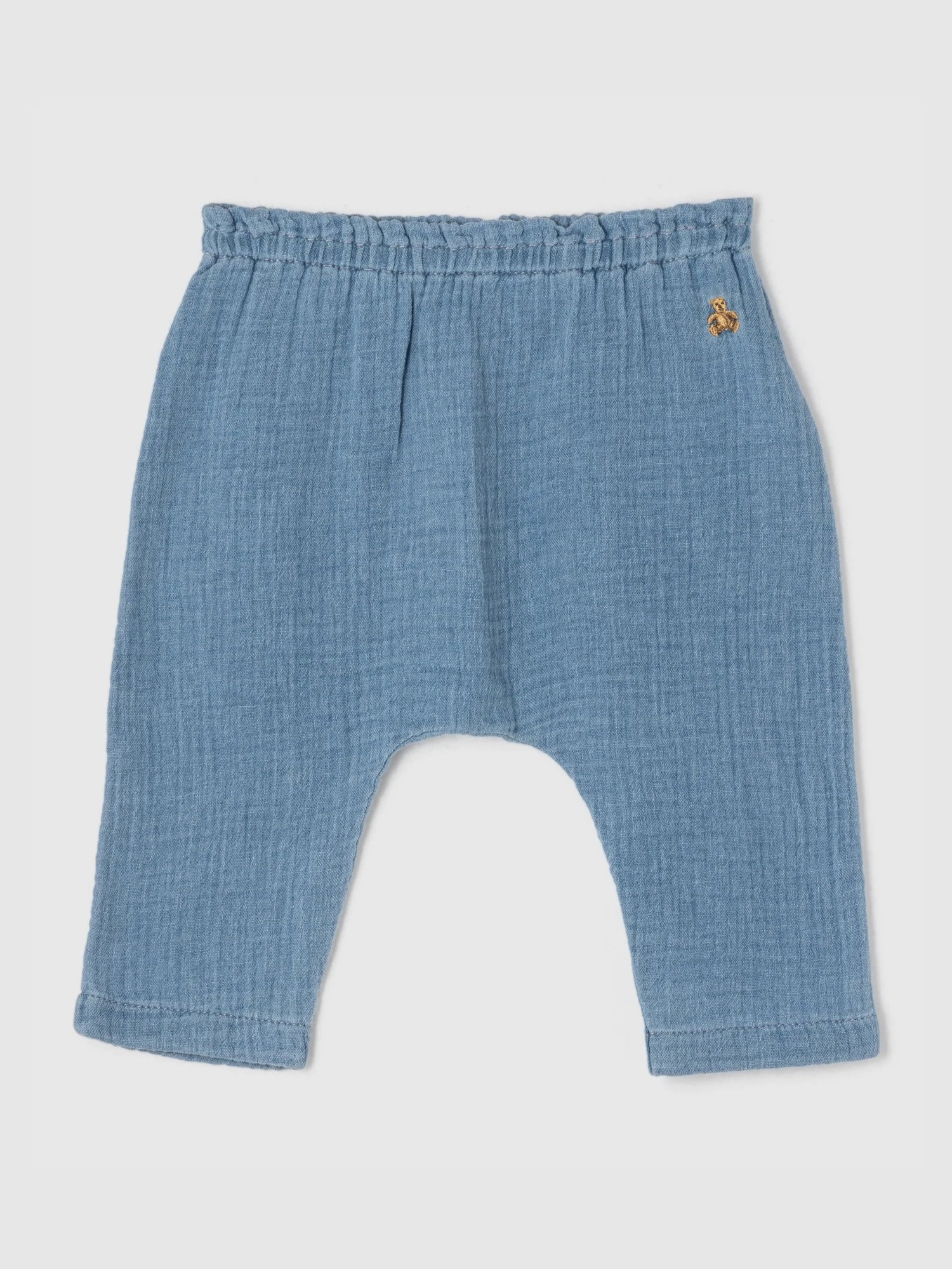 【SALE／40%OFF】GAP (K)クリンクルガーゼ ルーズフィットパンツ (ベビー) ギャップ パンツ その他のパンツ ブルー ピンク