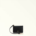 FURLA FURLA CAMELIA S ZIPPED CARD CASE W/STRAP フルラ 財布・ポーチ・ケース 名刺入れ・カードケース ブラック【送...