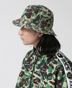 ROYAL FLASH SAINT MICHAEL/セントマイケル*ア・ベイシング・エイプ/BUCKET HAT ロイヤルフラッシュ 帽子 その他の帽子 グリーン【送料無料】