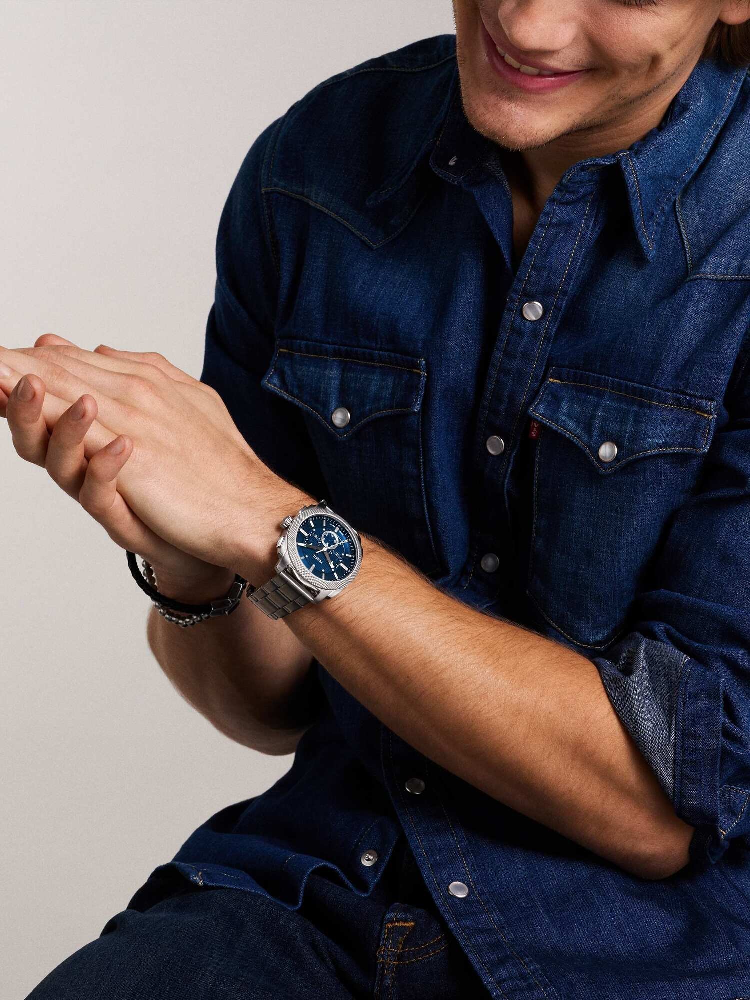 FOSSIL フォッシル 腕時計 メンズ アナログ ステンレス FS6096 フォッシル アクセサリー・腕時計 腕時計【送料無料】