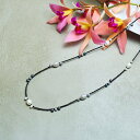 Liliane Burty Eclat 【一部店舗・オンラインショップ限定】淡水パール ロングマグネットネックレス リリアンビューティ エクラ アクセサリー・腕時計 ネックレス ブラック【送料無料】