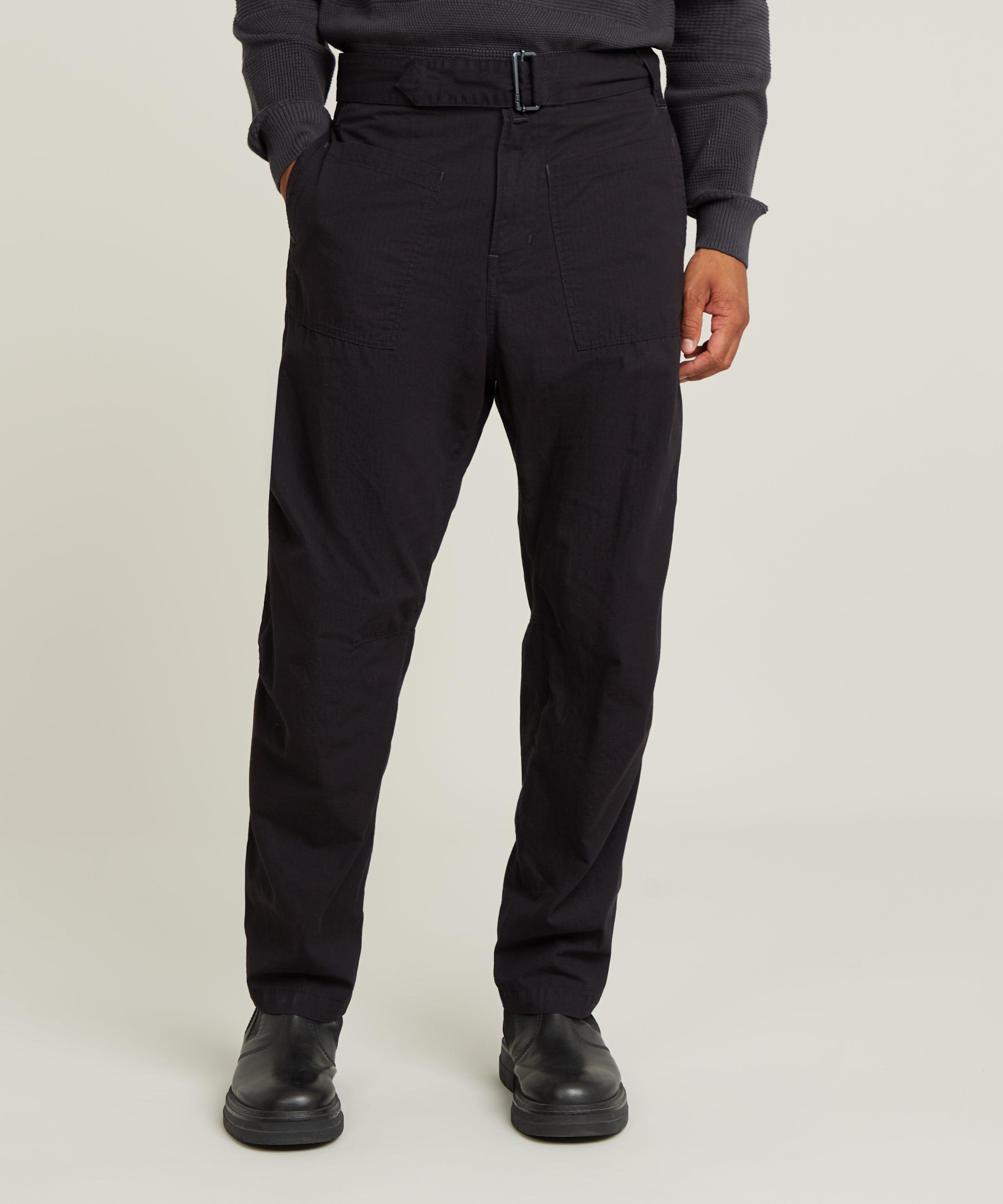 G-Star RAW 【公式ショップ】FATIGUE RELAXED TAPERED PANTS/ミリタリーディテールファティーグリラックステーパードパンツ ジースターロゥ パンツ その他のパンツ ブラック【送料無料】