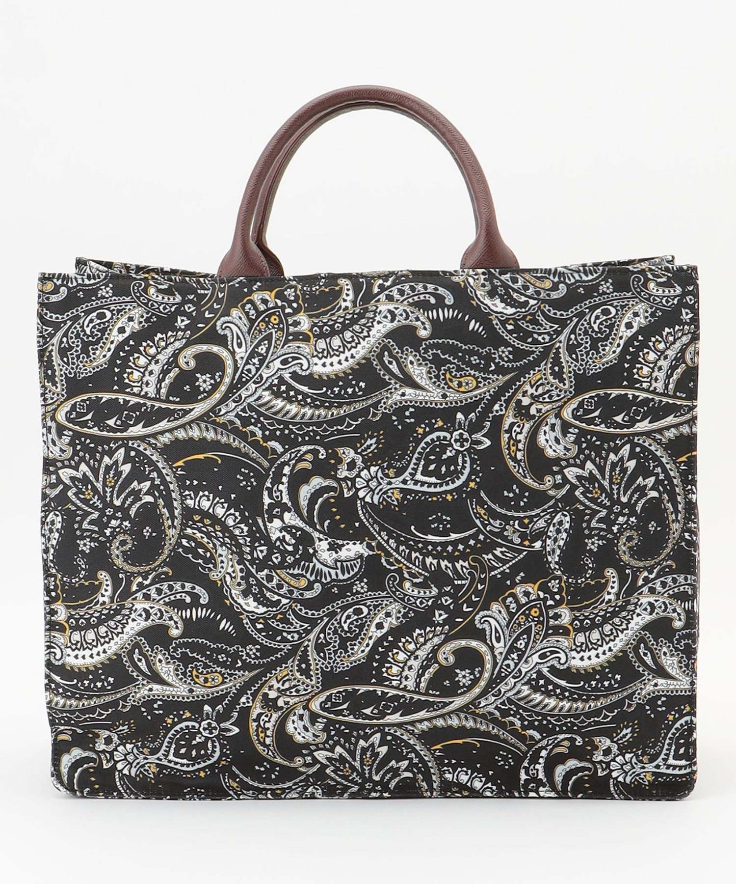 自由区 【カタログ掲載】ペイズリープリント トートバッグ ジユウク バッグ トートバッグ ネイビー【送..