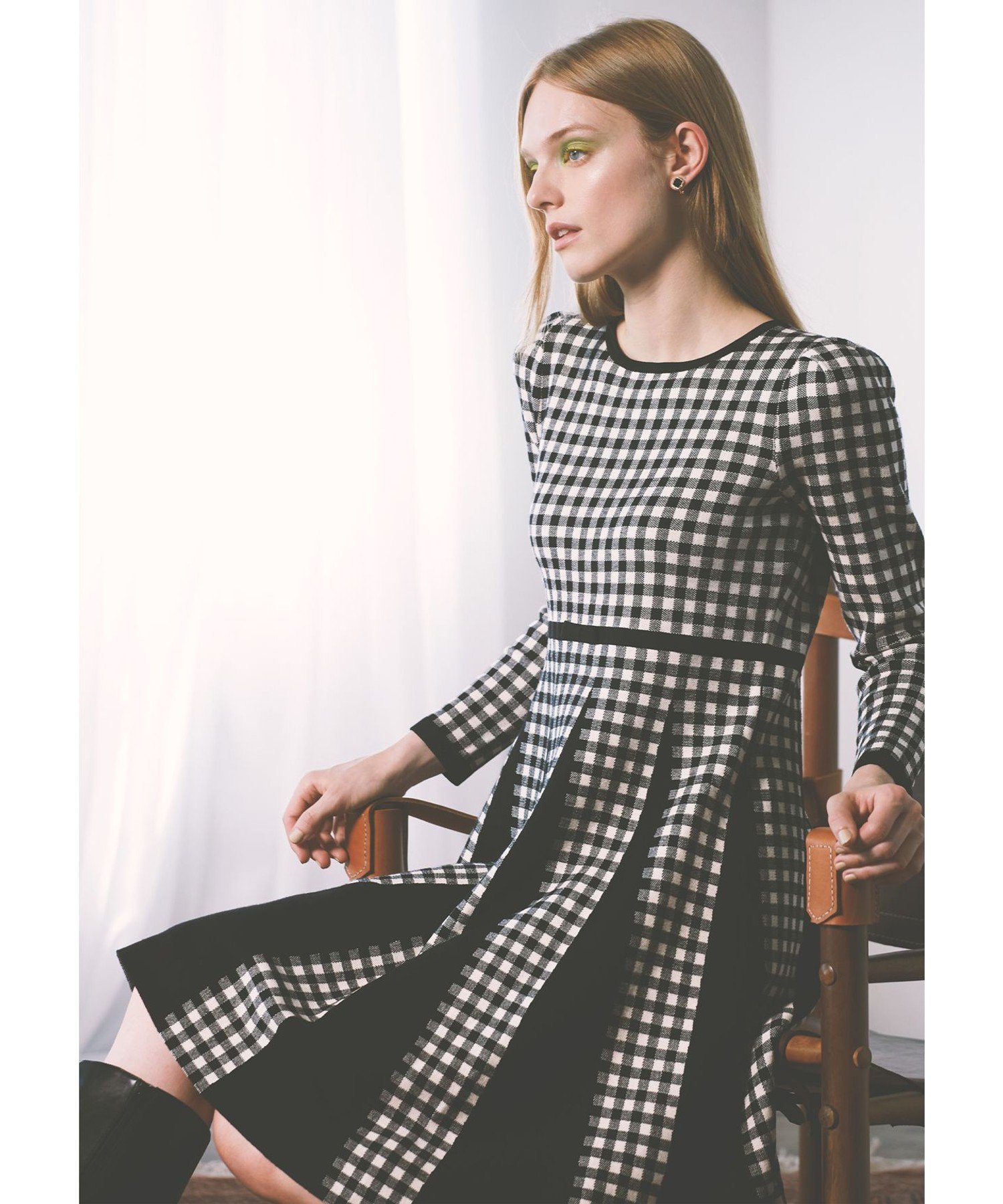 TOCCA 【洗える!】BOAD GAME ニットドレス トッカ ワンピース・ドレス ワンピース ブラック【送料無料】のサムネイル