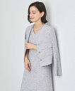 【SALE/30%OFF】ANAYI 【セットアップ対応商品】メタルシャギーツイードVネック ジャケット アナイ ジャケット・アウター ノーカラージャケット シ...