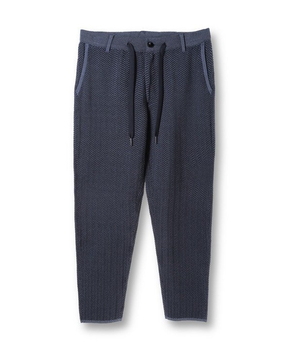 【SALE／50%OFF】MEN'S BIGI 【ACTIVE TAILOR】ヘリンボーンニットパンツ メンズ ビギ パンツ スラックス・ドレスパンツ グレー ホワイト ネイビー【送料無料】