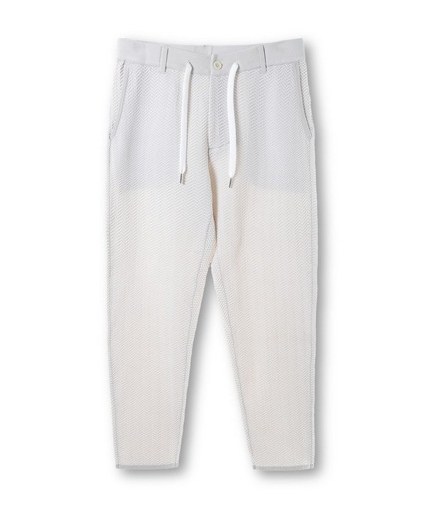 【SALE／50%OFF】MEN'S BIGI 【ACTIVE TAILOR】ヘリンボーンニットパンツ メンズ ビギ パンツ スラックス・ドレスパンツ グレー ホワイト ネイビー【送料無料】