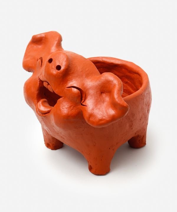 チャイハネ 【チャイハネ】クレイブタ鉢カバー Mサイズ アミナコレクション インテリア・生活雑貨 フラワーベース・花瓶