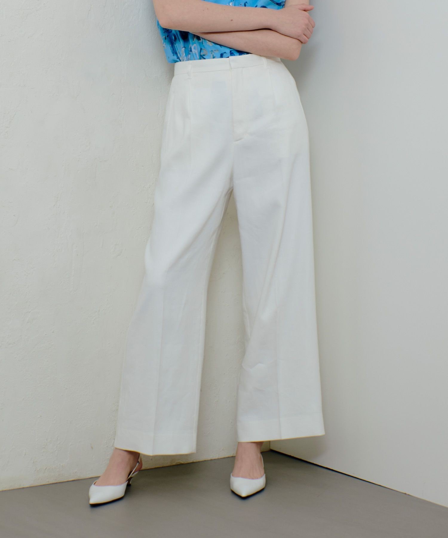 NALYAストレッチパンツ アルアバイル パンツ その他のパンツ ホワイト ネイビー