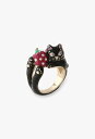 ANNA SUI ティティモチーフ リング アナ スイ アクセサリー・腕時計 リング・指輪 ブラック【送料無料】