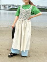 【SALE/30%OFF】Samansa Mos2 【S/Mサイズ】かぎ針編み風ビスチェワンピース サマンサモスモス ワンピース・ドレス ワンピース ブラック ブルー ホワイト【送料無料】