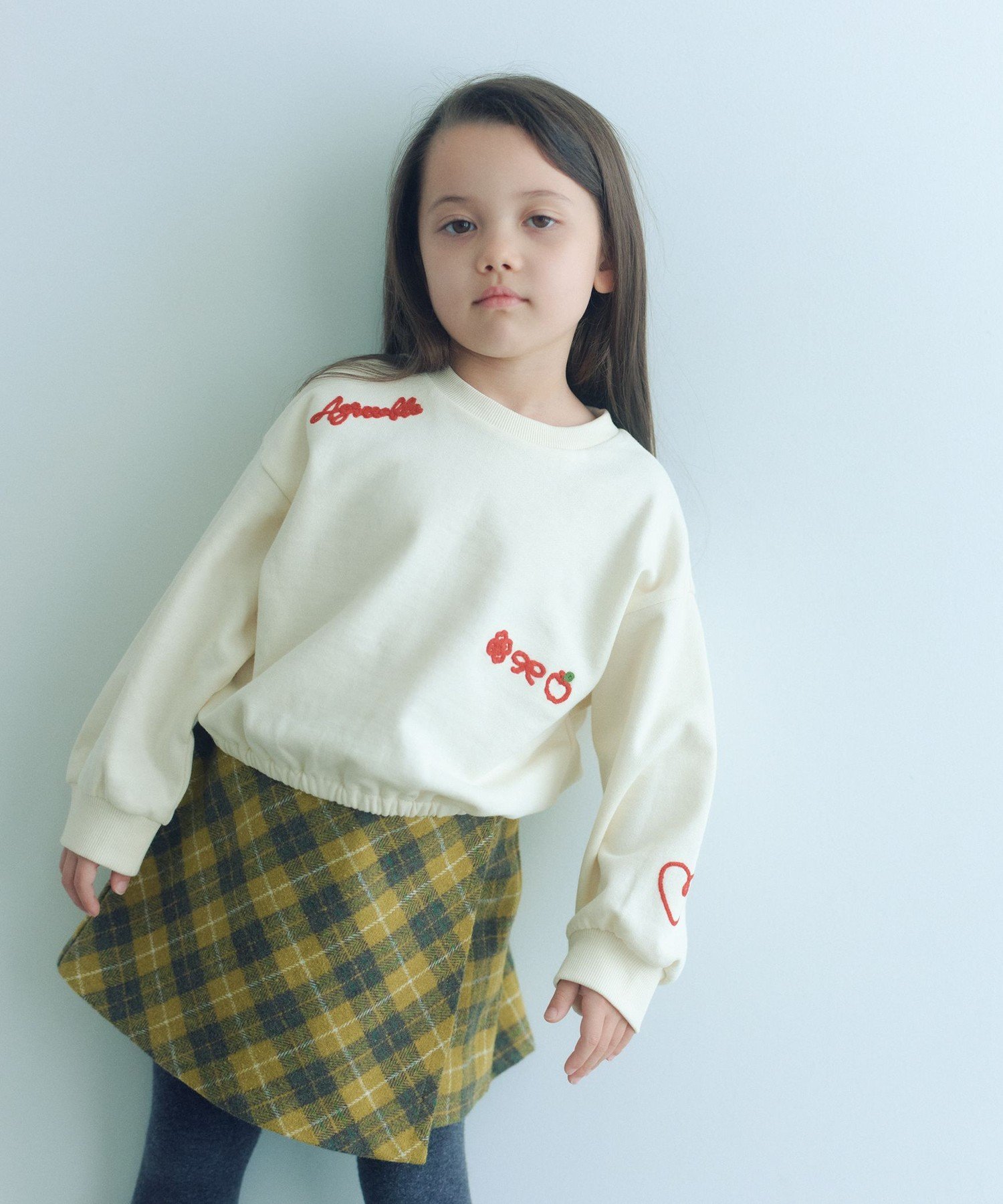 UNITED ARROWS green label relaxing チェーンステッチ 裏毛プルオーバー / トレーナー100cm-160cm ユナイテッドアローズ グリーンレーベルリラクシング トップス カットソー・Tシャツ グリーン ホワイト ネイビーのサムネイル