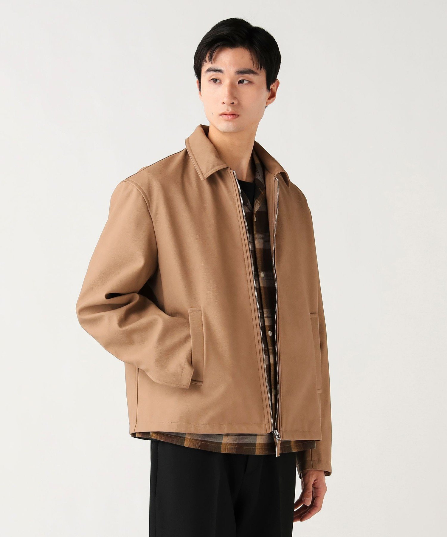 楽天市場】beams heart / フェイクレザー シングルライダース