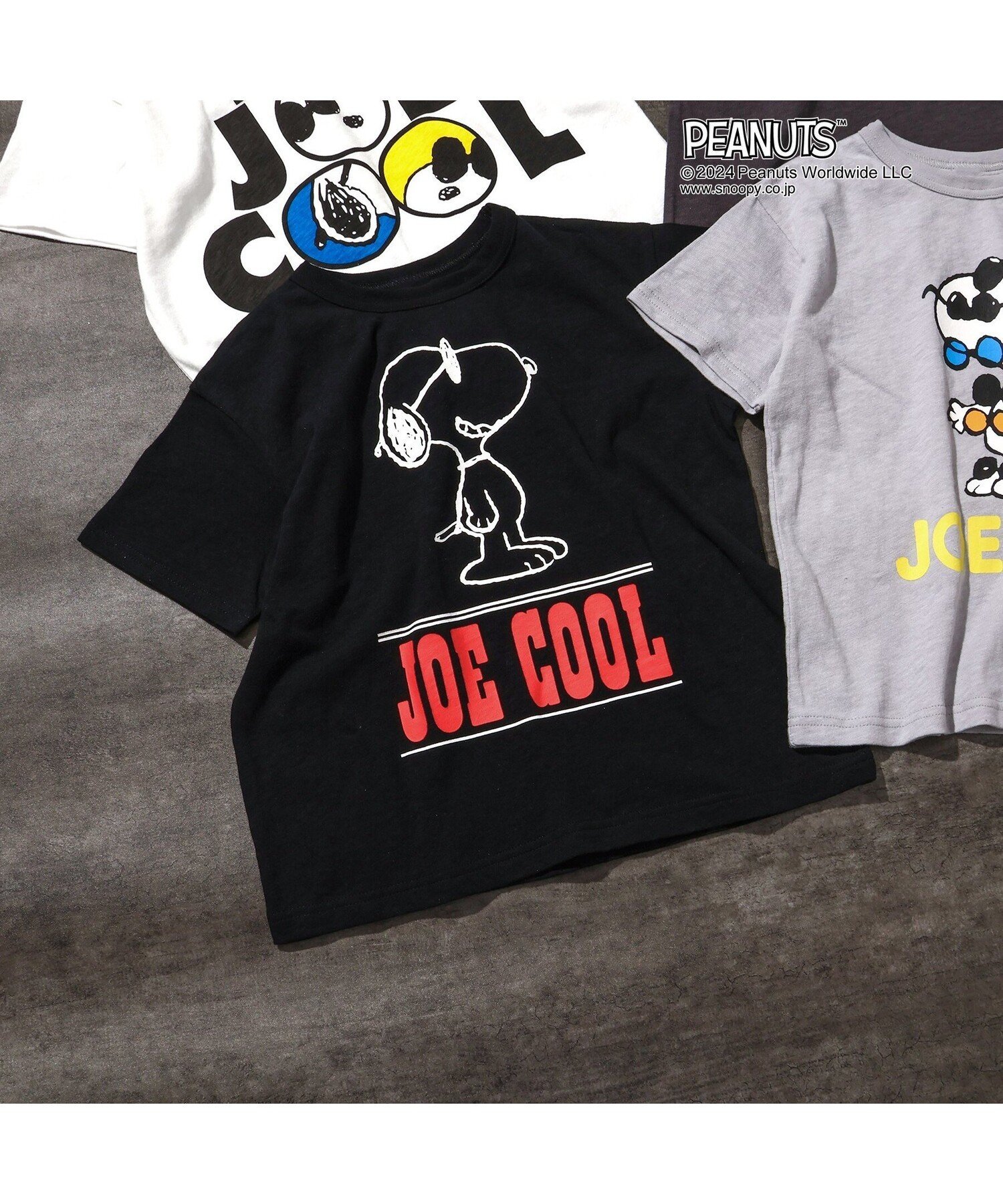 【SALE／10 OFF】BREEZE PEANUTS【JOE COOL】バリエーションTシャツ エフオーオンラインストア トップス カットソー Tシャツ ブラック グレー ホワイト