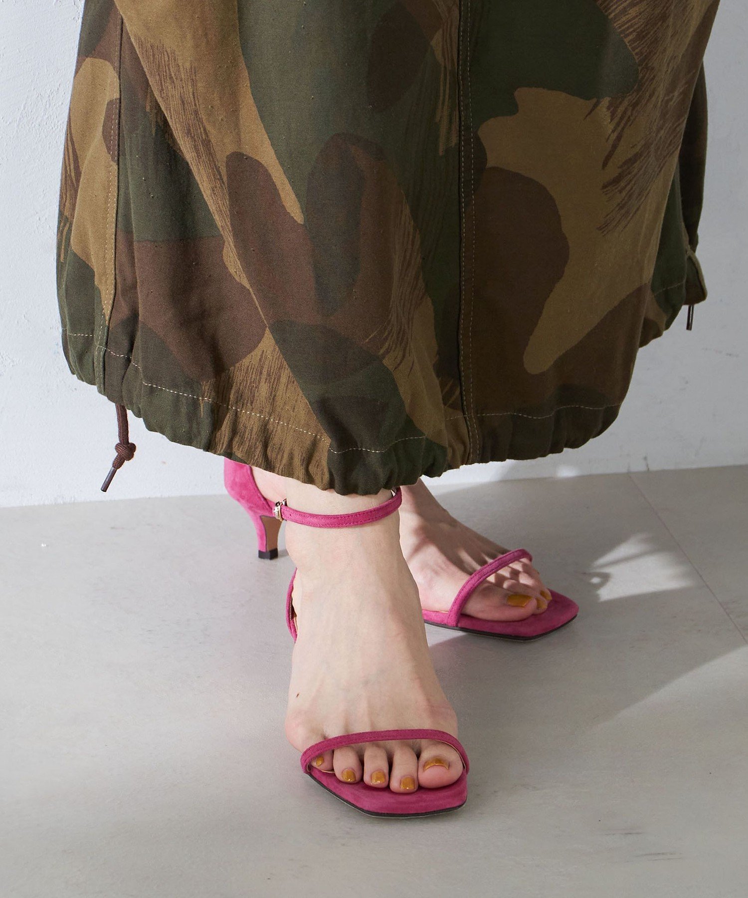 【SALE／40%OFF】SHIPS WOMEN carnaris:バー ストラップ サンダル(33) シップス シューズ・靴 サンダル ピンク【送料無料】