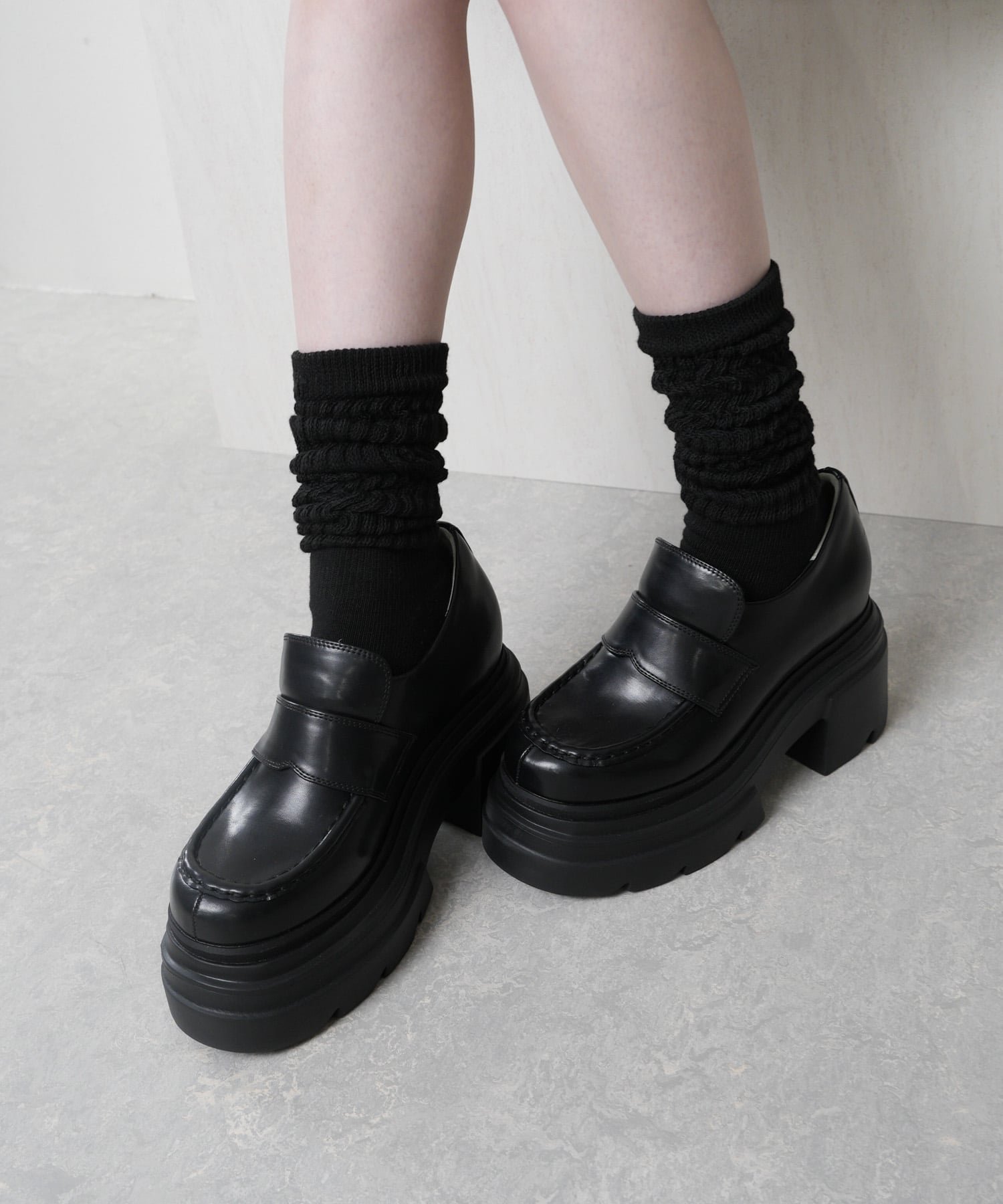 LIP SERVICE LIP SERVICE/(W)ボリュームソールローファー リップサービス シューズ・靴 ローファー ブラック ブラウン【送料無料】のサムネイル