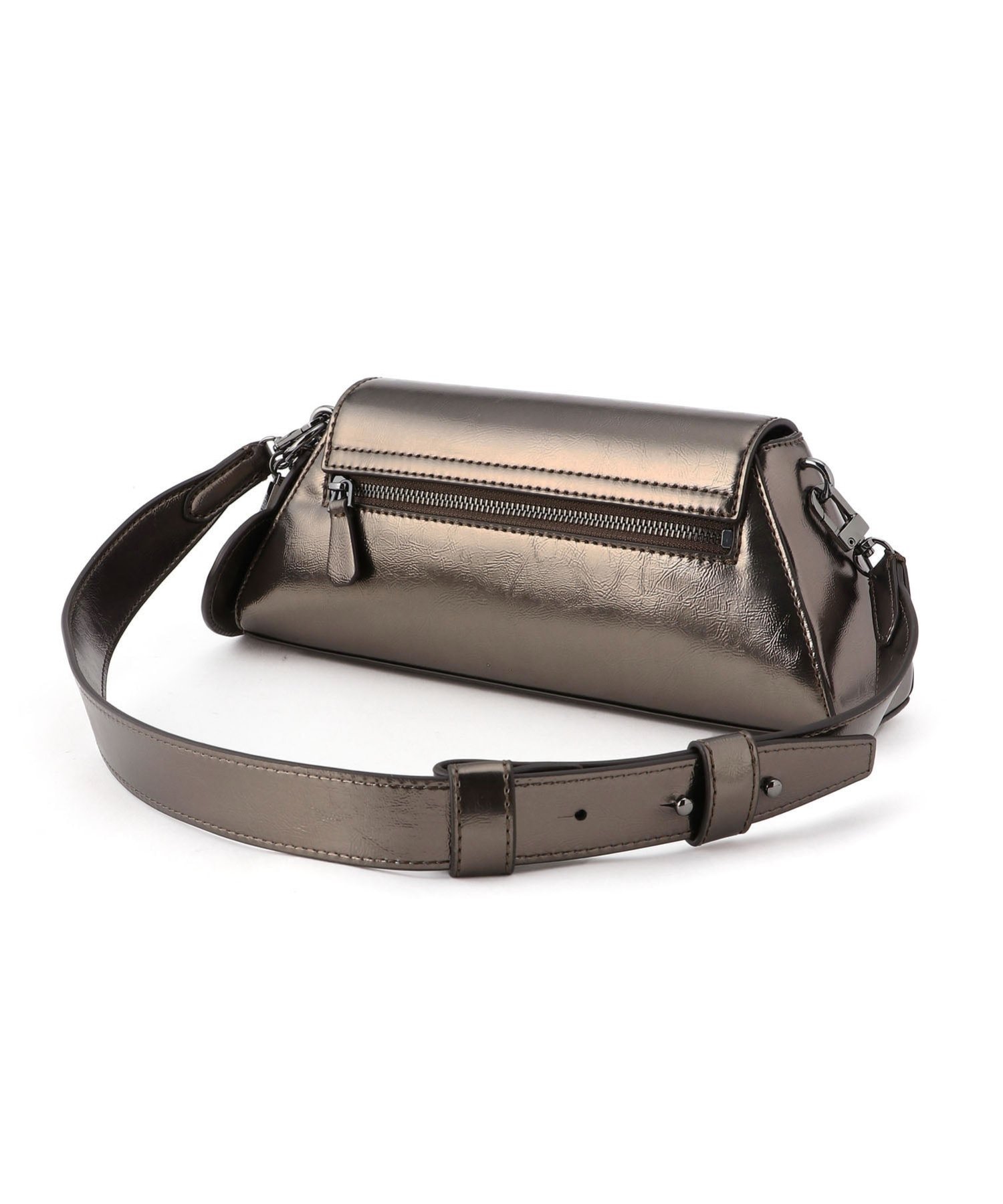 GUESS ショルダーバッグ (W)BOLENA Flap Shoulder Bag ゲス バッグ ショルダーバッグ シルバー
