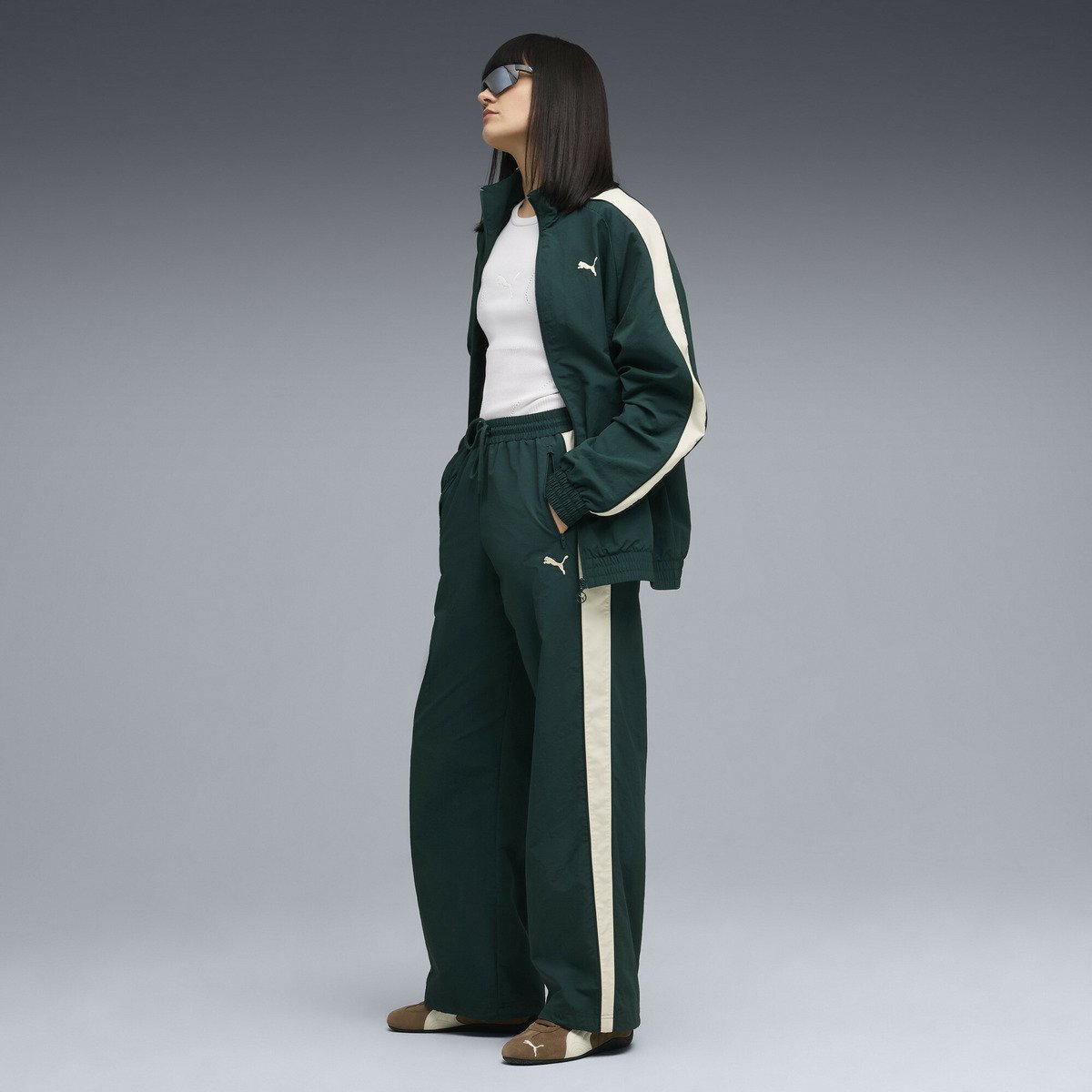 【SALE／30%OFF】PUMA ユニセックス T7 オーバーサイズド トラック ジャケット プーマ ジャケット・アウター その他のジャケット・アウター グリーン【送料無料】