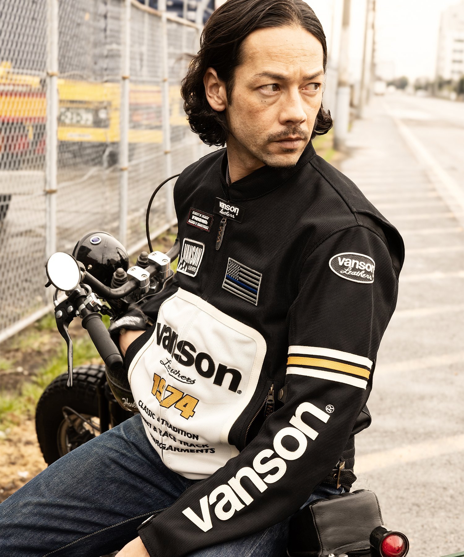 Vanson Leathers MESH RIDERS JACKET バンソンレザーズ ジャケット・アウター ライダースジャケット【送料無料】