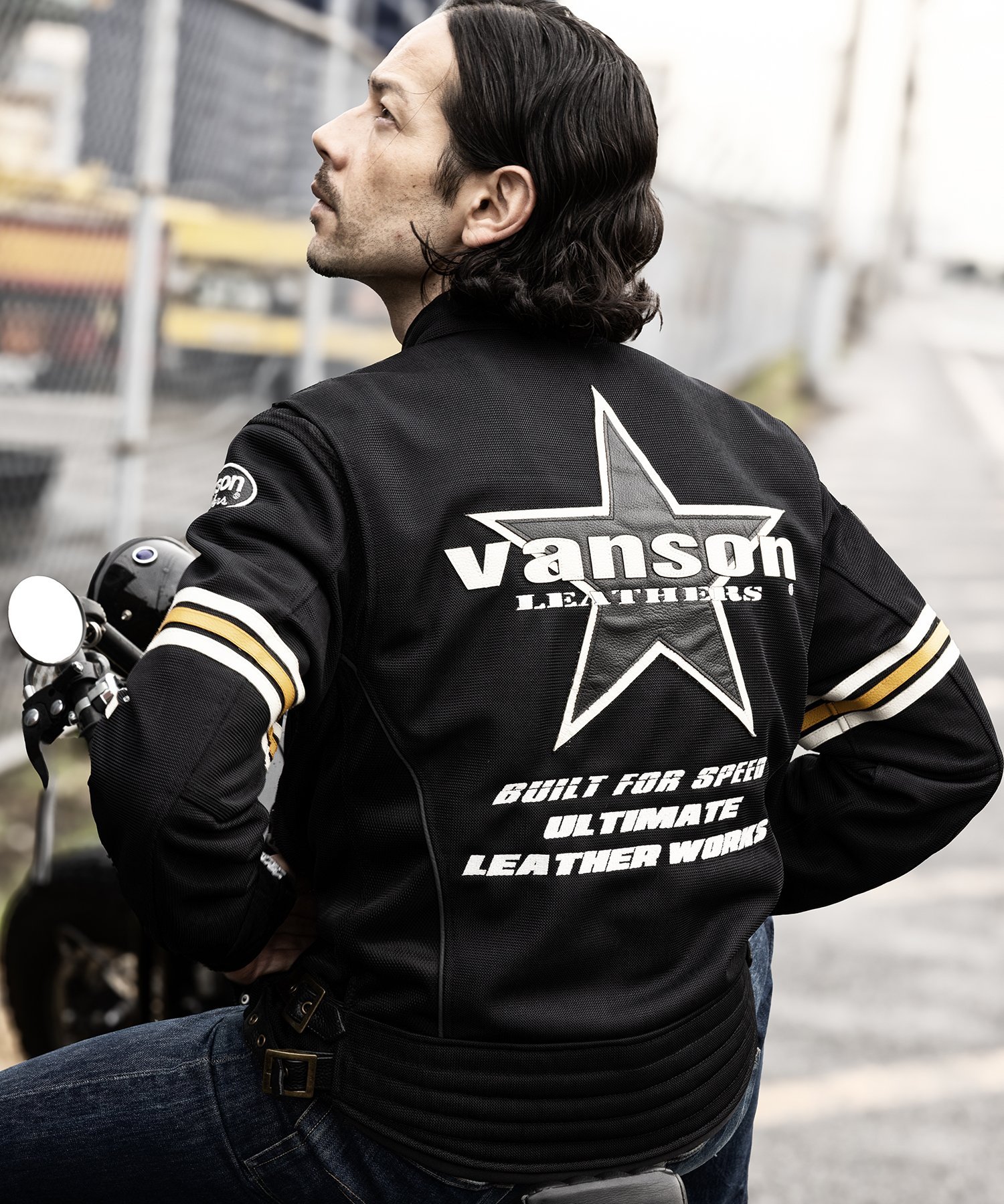 Vanson Leathers MESH RIDERS JACKET バンソンレザーズ ジャケット・アウター ライダースジャケット【送料無料】