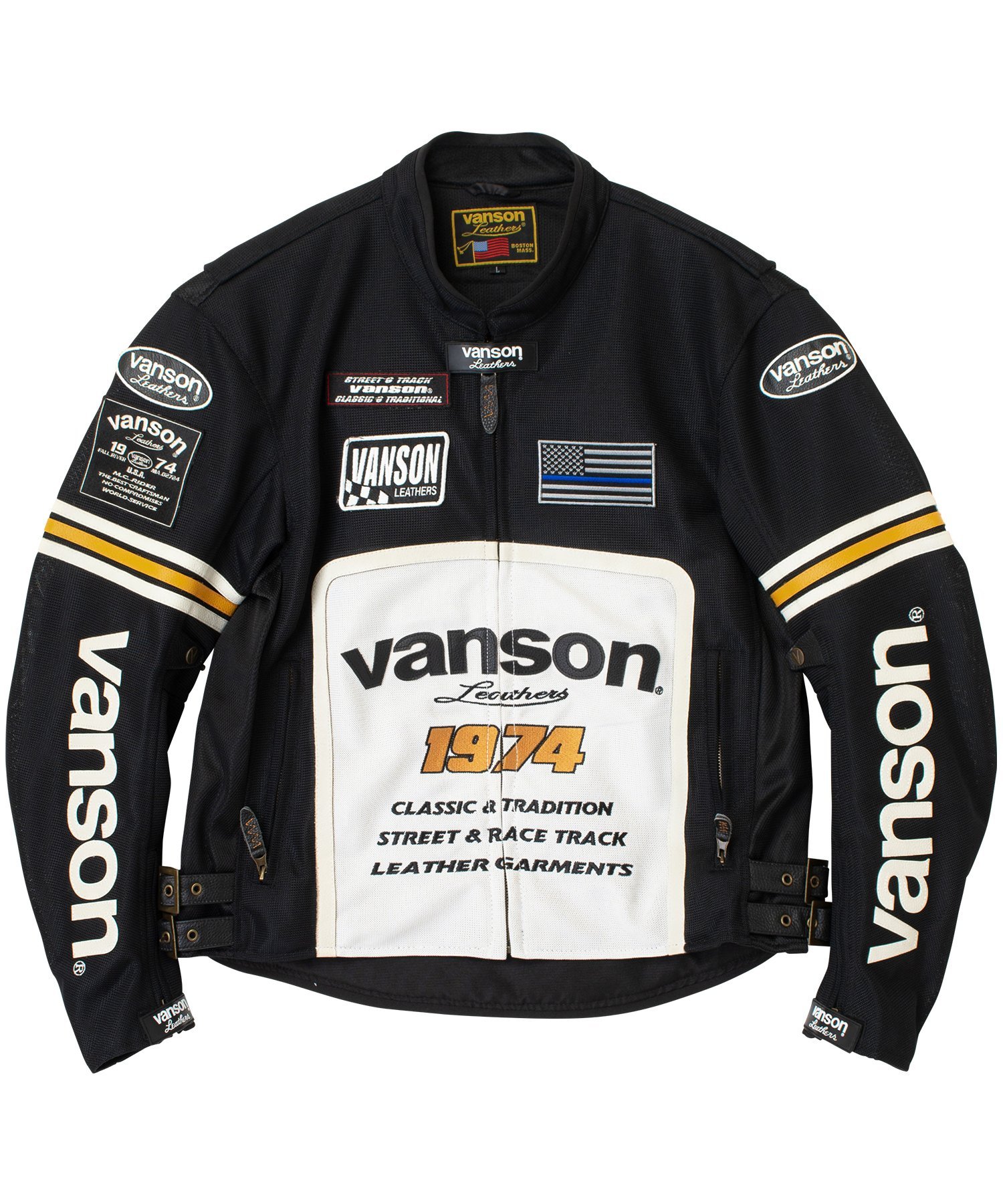 Vanson Leathers MESH RIDERS JACKET バンソンレザーズ ジャケット・アウター ライダースジャケット【送料無料】