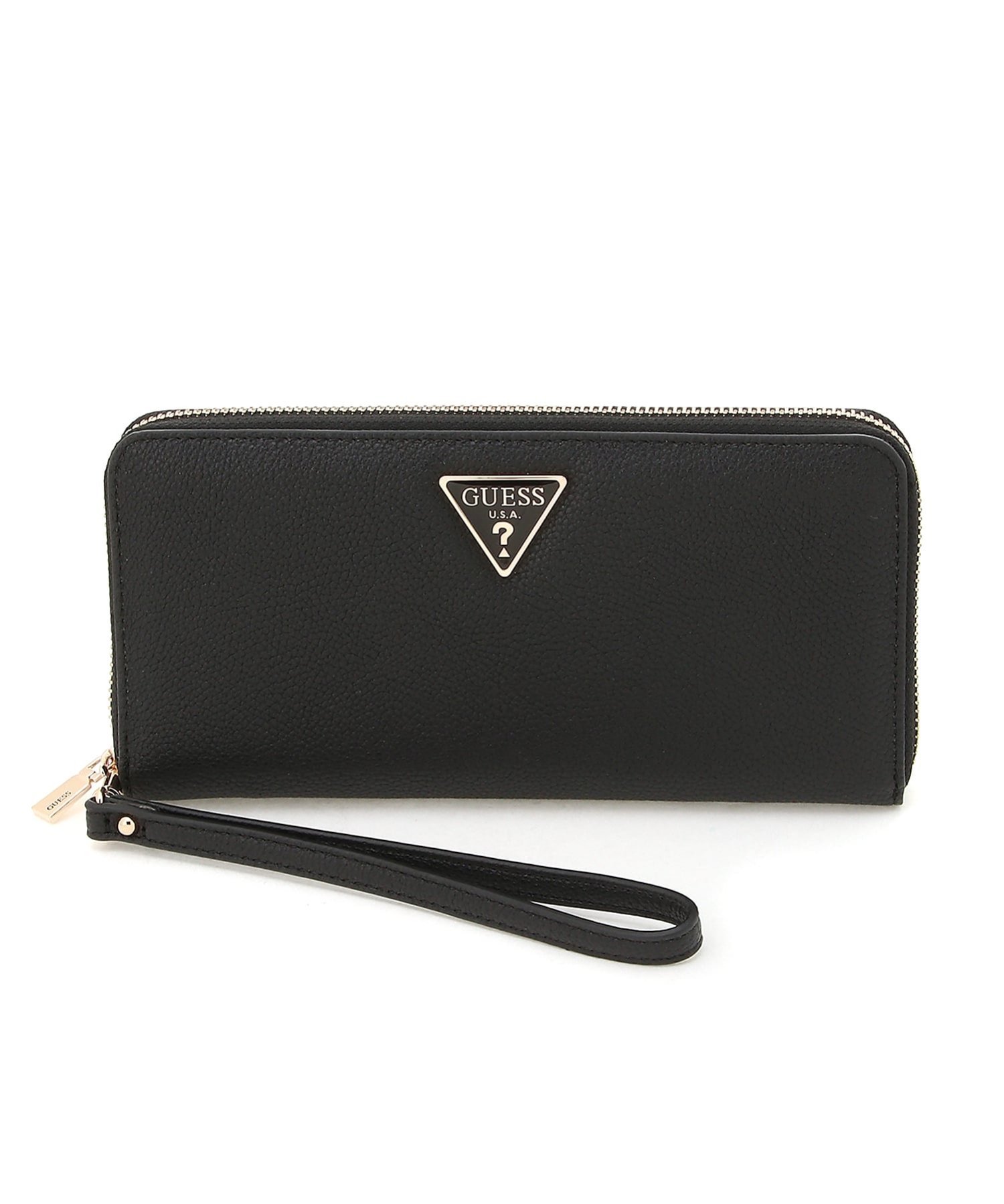 GUESS GUESS/(W)LUCCI Large Zip Around 財布 長財布 ゲス 財布・ポーチ・ケース 財布 ブラウン ブラック【送料無料】