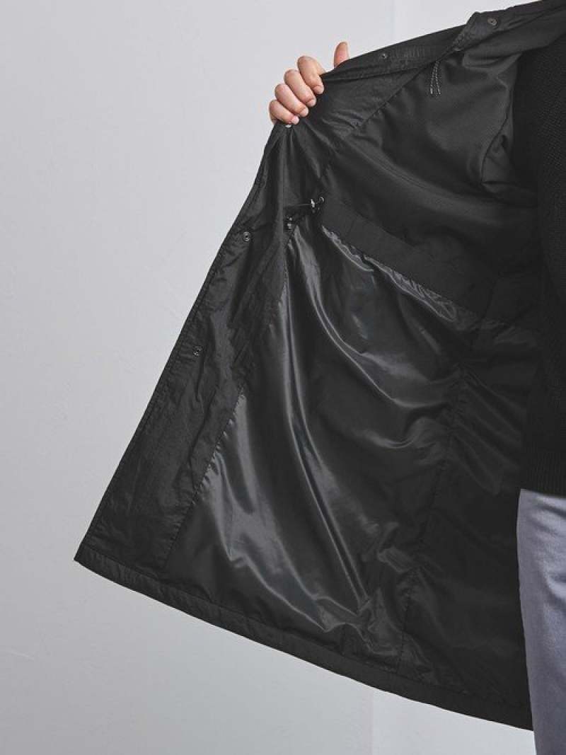 Padded Hooded Coat 1125-699-7547: Black