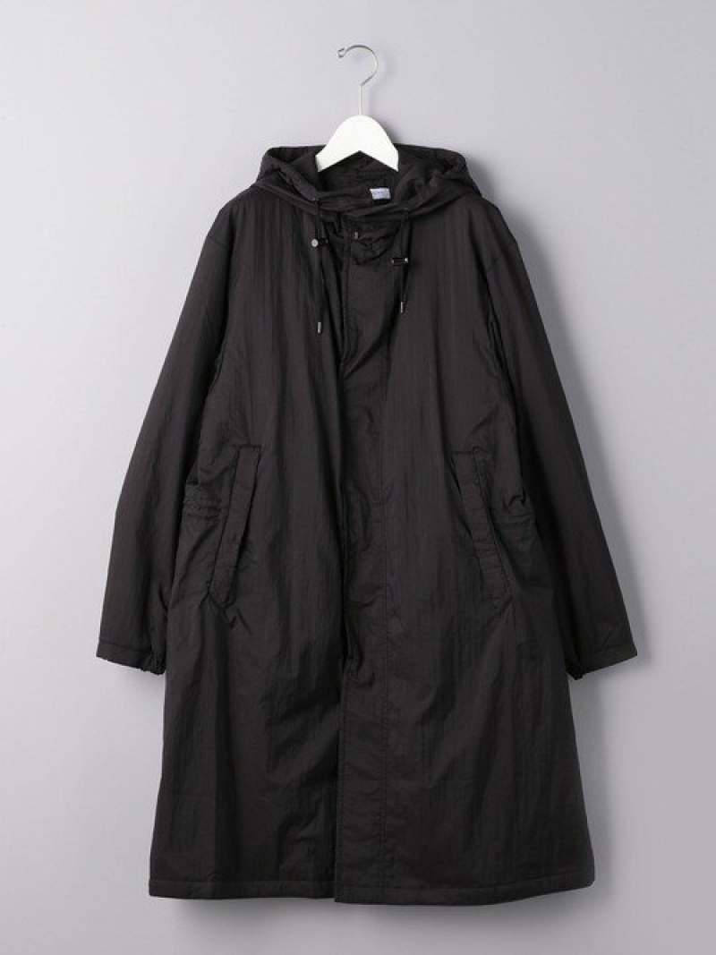 Padded Hooded Coat 1125-699-7547: Black