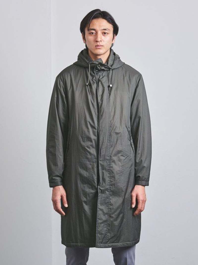 Padded Hooded Coat 1125-699-7547: Dark Grey